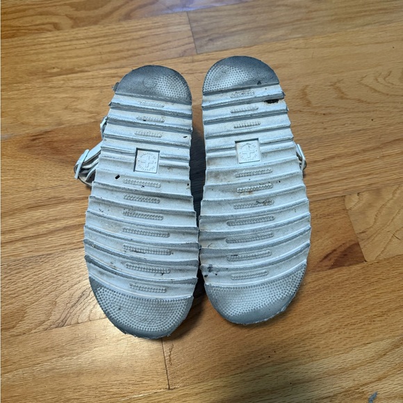 Dr. Martens | White Leather Platform Strap Sandals - Picture 7 of 9
